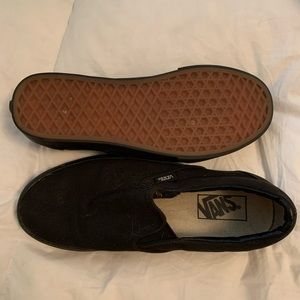 black slip on vans
